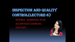 DOUBLE  SAMPLING PLAN ---- ACCEPTANCE  SAMPLING (ENGLISH) Profile