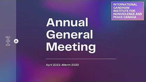 2021-22 Annual General Meeting | Update by Dr. Jil...