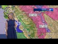 Slight break between Central California storms until more rain, snow this afternoon