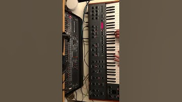 Behringer UB-Xa playing with velocity and poly Aftertouch