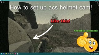 ACS helmet cam setup tutorial |Roblox Studio|