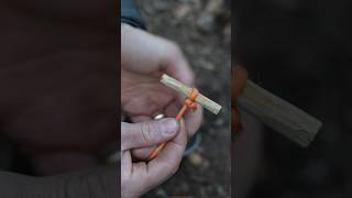 Easy way to boil water using early flame of a campfire #camping #bushcraft #survival