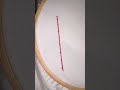 Hand embroidery for the beginner Outline stitching design for the new beginners 🌟 #straightlines