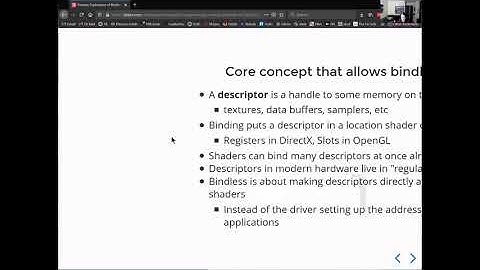 Exploration of Bindless Rendering in Vulkan, DirectX 12, and OpenGL [2021-04-21]