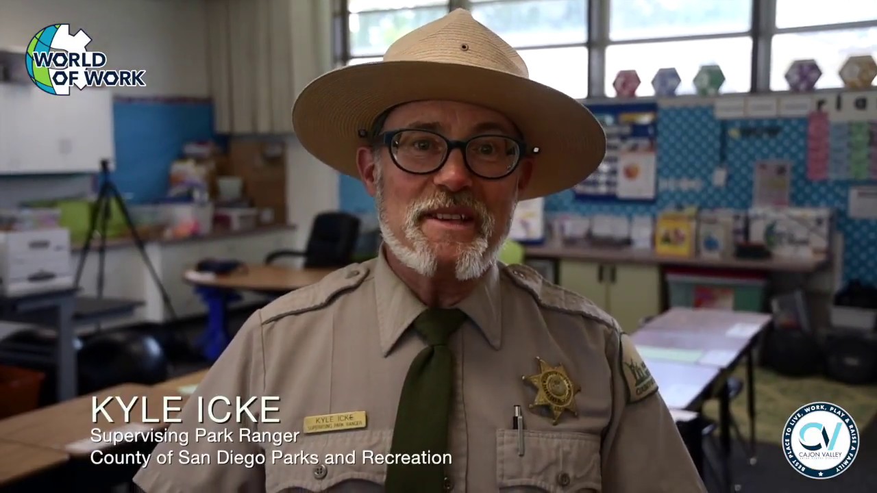 Ranger Kyle from County of San Diego Parks and Recreation at WD Hall ...