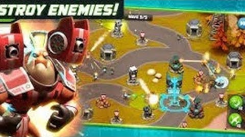 Killing All Alien Creeps In Tower Defense - Walkthrough Gameplay - Part 1(Android,iOS)