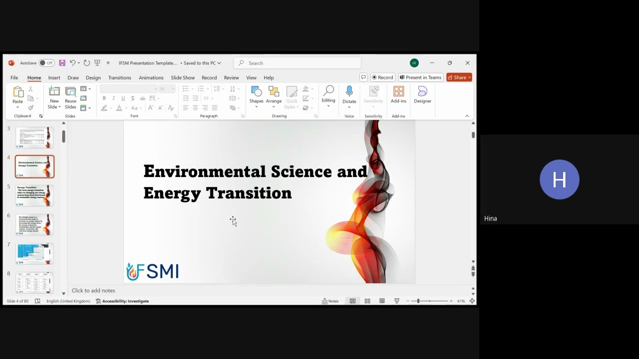 Environmental Science and Energy Transition