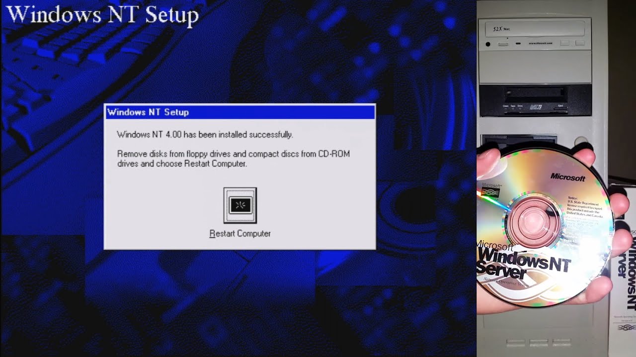 Installing the Primary Domain Controller - Windows NT Server 4.0 - YouTube