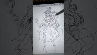 sailor Jupiter Elven Design sailormoon sailorjupiter cosplay fanart animeart procreate