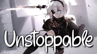 「Nightcore」 Unstoppable - Sia ♡ (Lyrics) Resimi