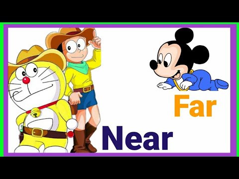 Near And Far Best Explaination Ever On Youtube Kg Nursery Toddler Online Classes Youtube