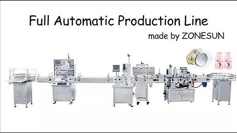 How To Use Full Automatic Production Line With Induction Sealing Machine