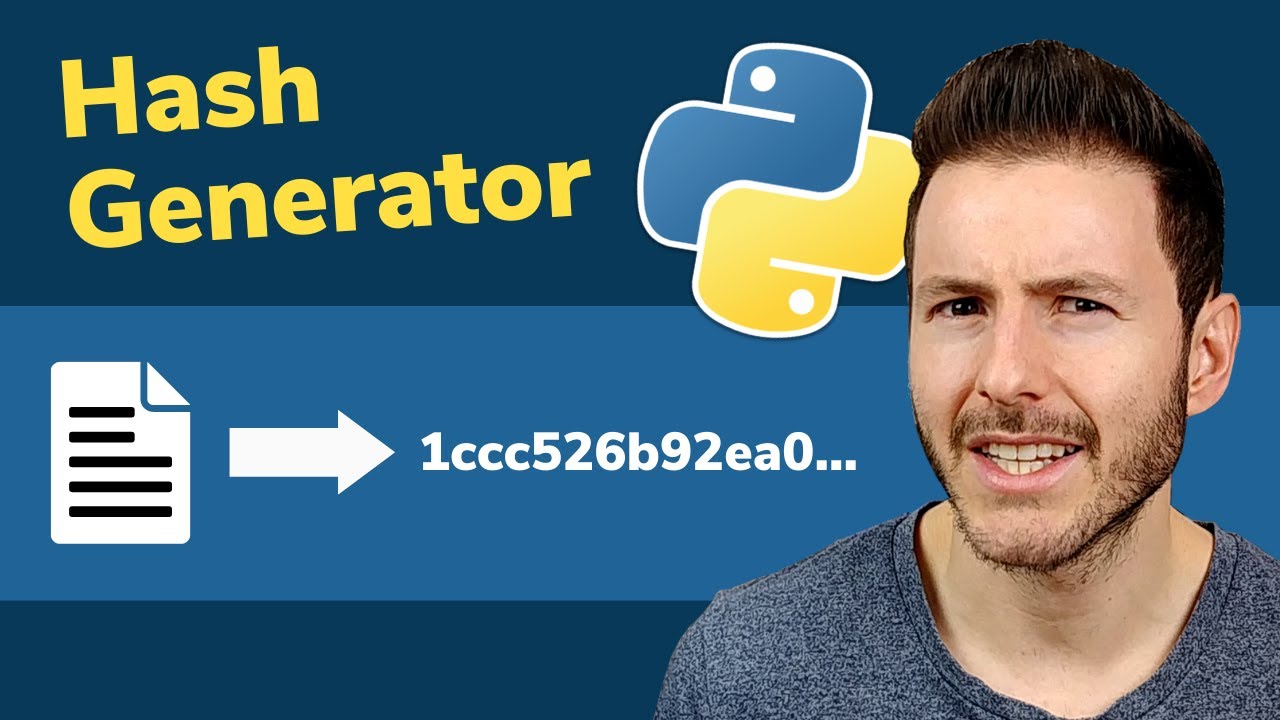 Hashing Files in Python Generator Using Hashlib (md5, etc) - YouTube