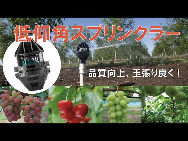 低仰角スプリンクラー【R2K46-G】R2000シリーズ_サンホープ - YouTube
