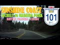 Time Lapse Drive: Relaxing Sunshine Coast Drive (in the Rain)