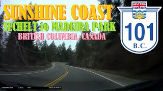 Time Lapse Drive: Relaxing Sunshine Coast Drive (in the Rain)
