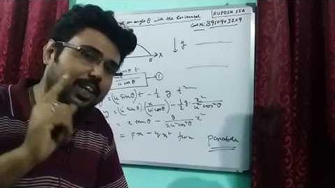 Projectile Motion Class 11: Trajectory of Projectile fired at an angle with the horizontal