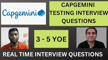Capgemini Testing Interview Questions | Capgemini Testing Interview Q&A