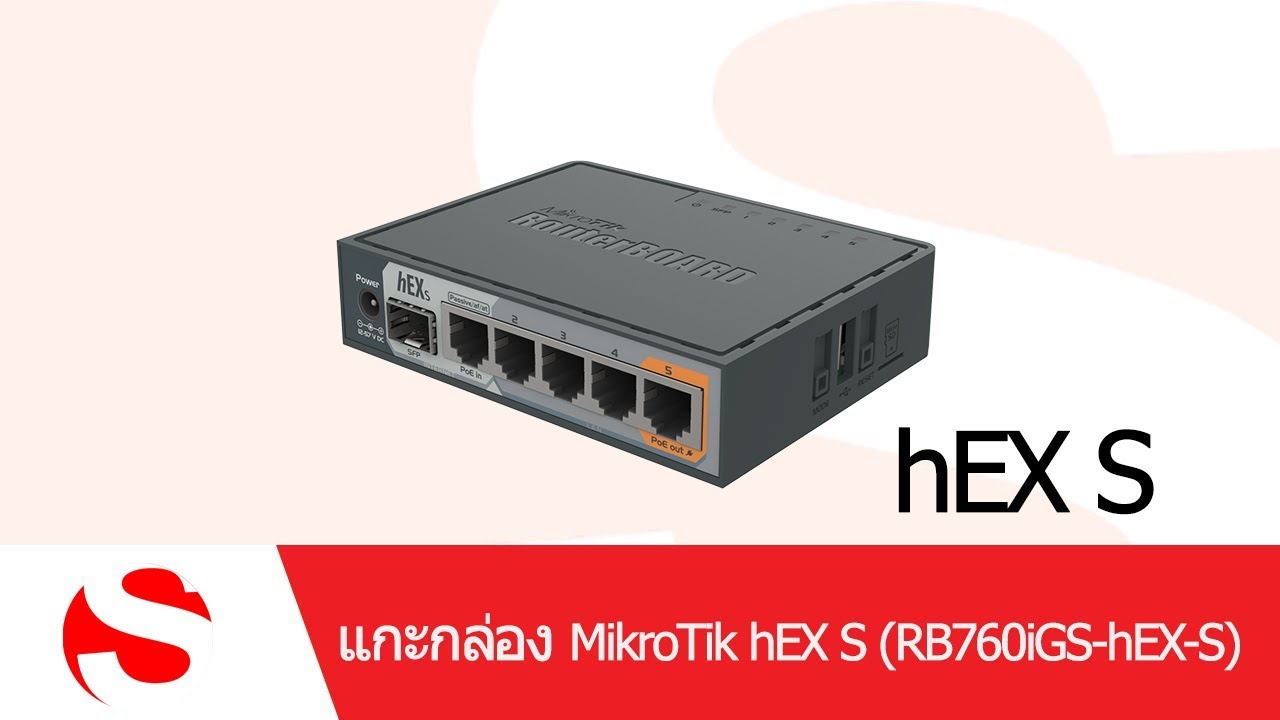SYS2U.COM - แกะกล่อง MikroTik hEX S (RB760iGS-hEX-S)