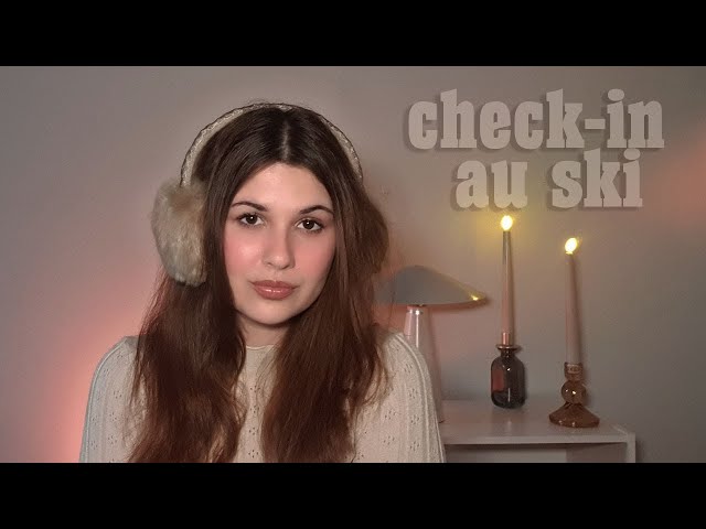 ASMR Roleplay FR - Your Check-in at a Luxury Ski Hotel ❄! (soft-spoken & fireplace)