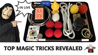 Top Magic Tricks Revealed in live 😉🎩🪄 #tricks #magic #trending #magician #viral #trend #foryou