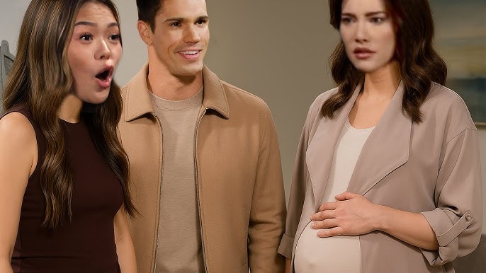 MOM, YOU'RE PREGNANT TOO" - Luna and Finn are shocked to see Steffy return  | Bold and the Beautiful - YouTube