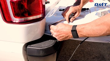 Installation of the Shock with OMT Tailgate Assist Shock Kit