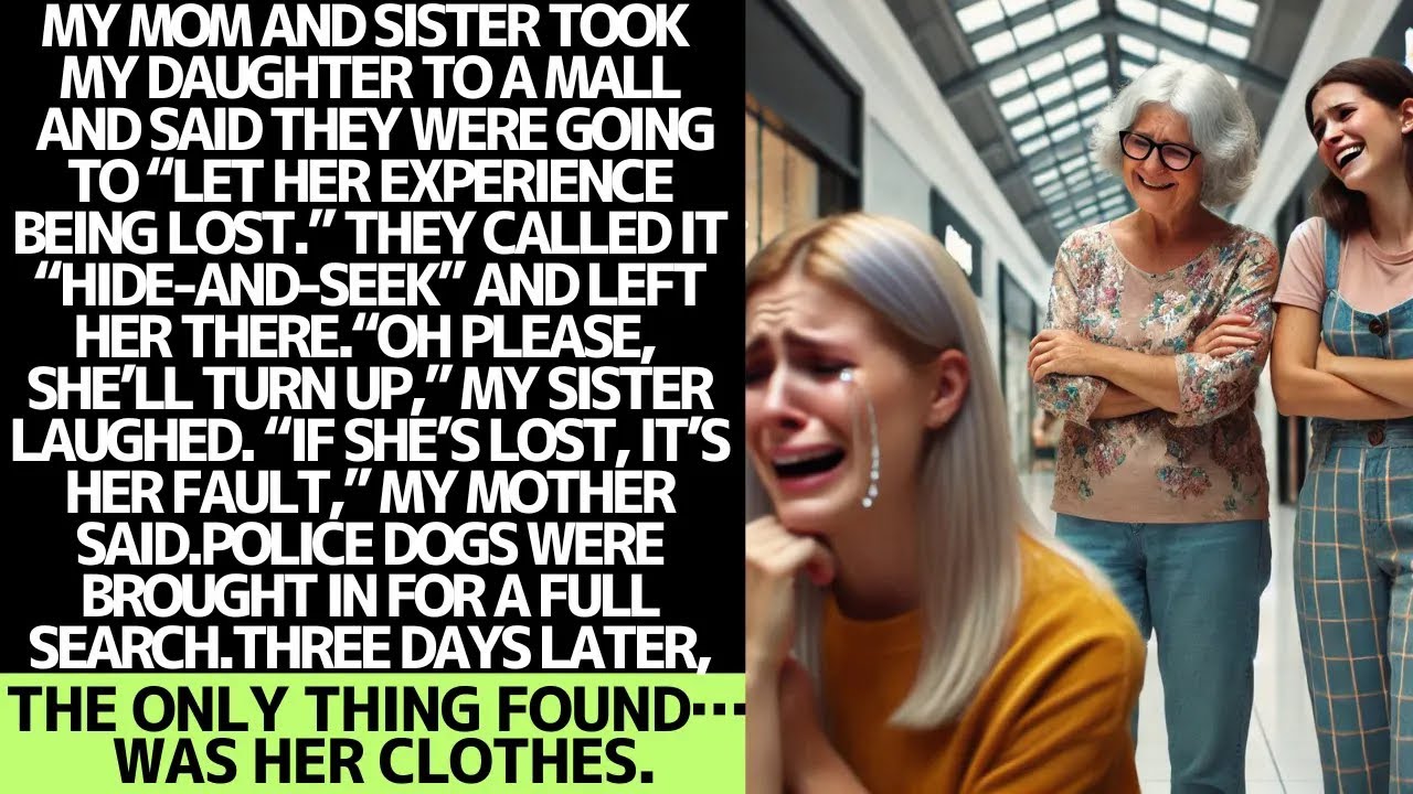 My mom and sister abandoned my daughter in a mall… she never came back