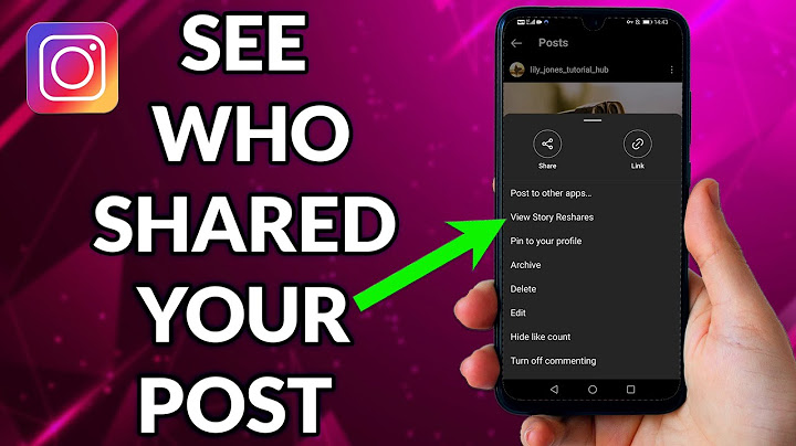 How can i see who shared my picture on instagram