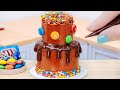 Satisfying Miniature Chocolate Cake Tiny Chocolate Cake Decorating With M M Candy Lotus Cakes