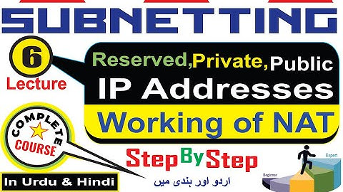 Lec-06: Public, Private, Reserved Addresses | Network Address Translation(NAT) with examples