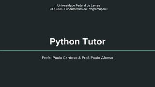 Aula 9 - PythonTutor
