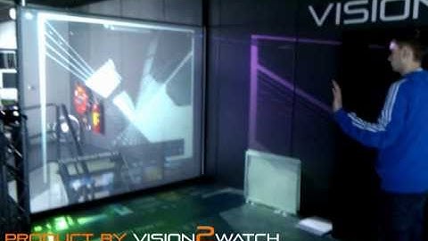 Holographic screen with kinect implementation