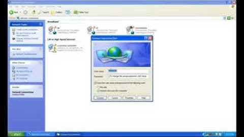 How to create a broadband dialup connection in windows XP   YouTube