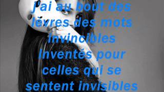Leslie - Des Mots Invincibles - Paroles