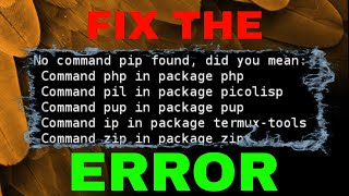 Pip install error sovled. #termuxtutorial