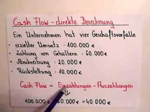 BWL-Grundlagen: Cash Flow - direkte Berechnung - YouTube