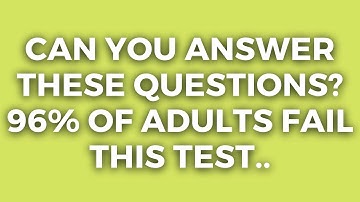 Prove Your Intelligence With 50 Questions