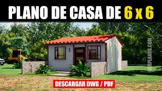 Casa PEQUEÑA ECONÓMICA ¡GRATIS! (DWG / PDF)