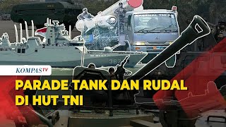 Exciting! Tank and Missile Defense Equipment Parade at the 78th Indonesian National Armed Forces ...