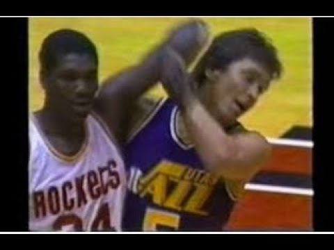1985 NBA Western Conference First Round Game 5 Utah Jazz At Houston Rockets April 28 1985