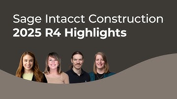 Sage Intacct 2025 R4 Update | Retainage UI, Billing & WIP Enhancements