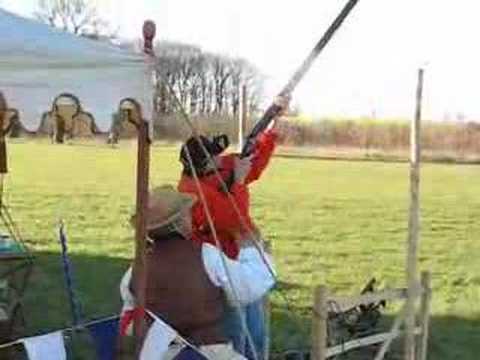 Paul R firing 4 Bore at Kelmarsh Country Fair