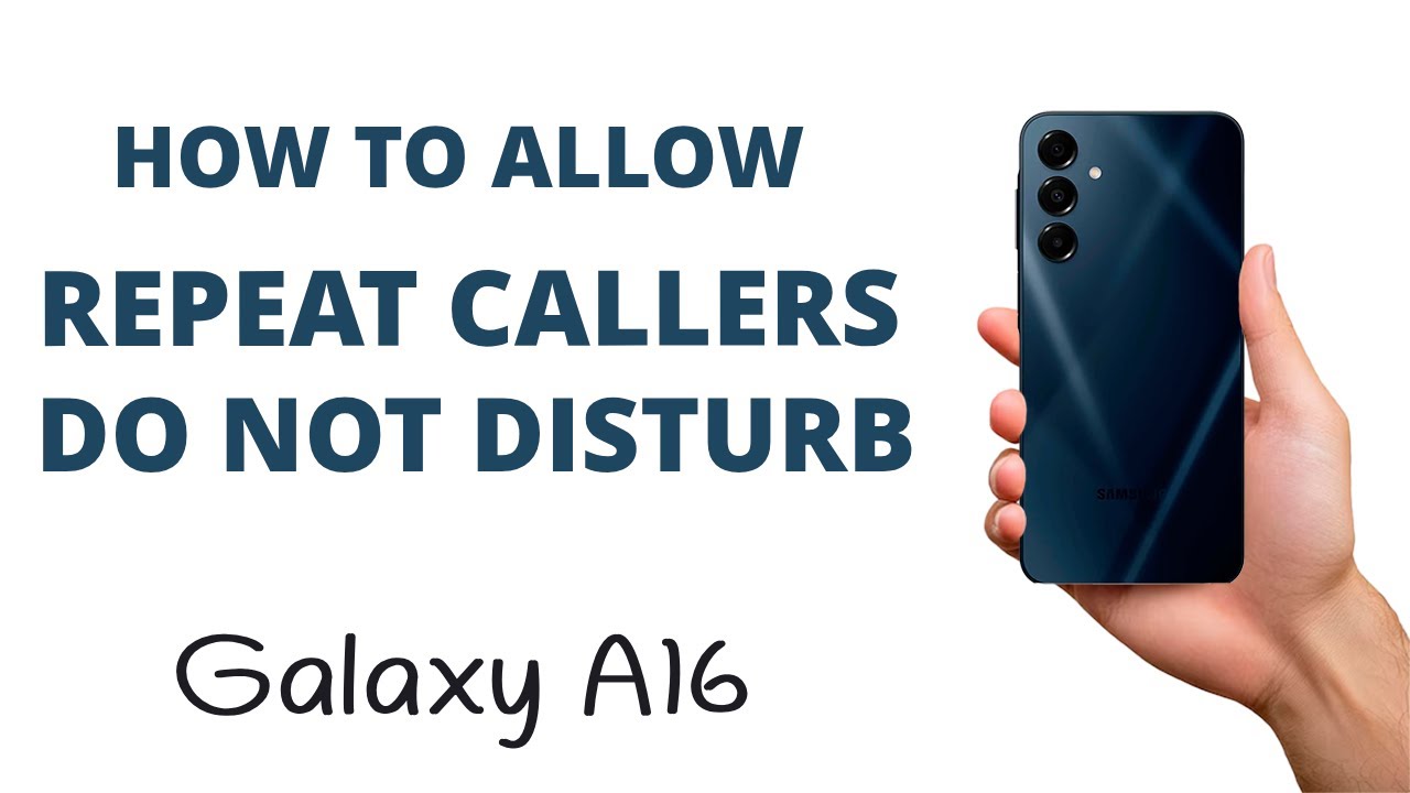 How to ALLOW Calls from REPEAT CALLERS with Do Not Disturb on the ...