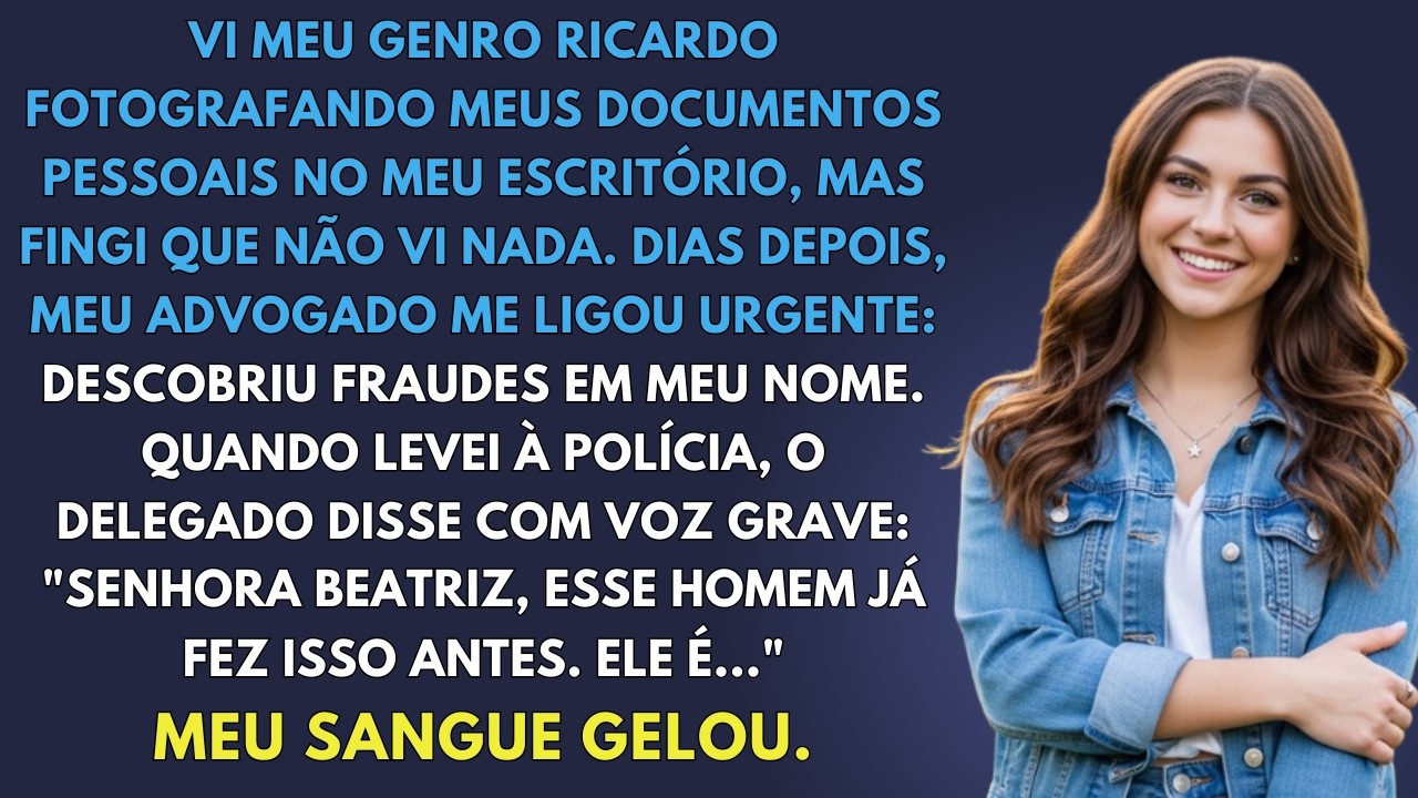 Vi Meu Genro Fotografando Meus Documentos E Fingi Não Ver  Ao Investigar, Descobri A Verdade