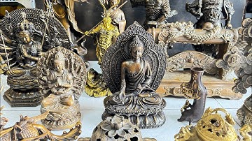 06/06/24 Cặp hoả kỳ lân, Quan Âm lá sen, Thiên thủ thiên nhãn #đồđồnglênguyệt #đồxưa #đồcổ