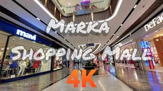 4K walking tour in Marka Shopping Mall .bursa city center .turkey