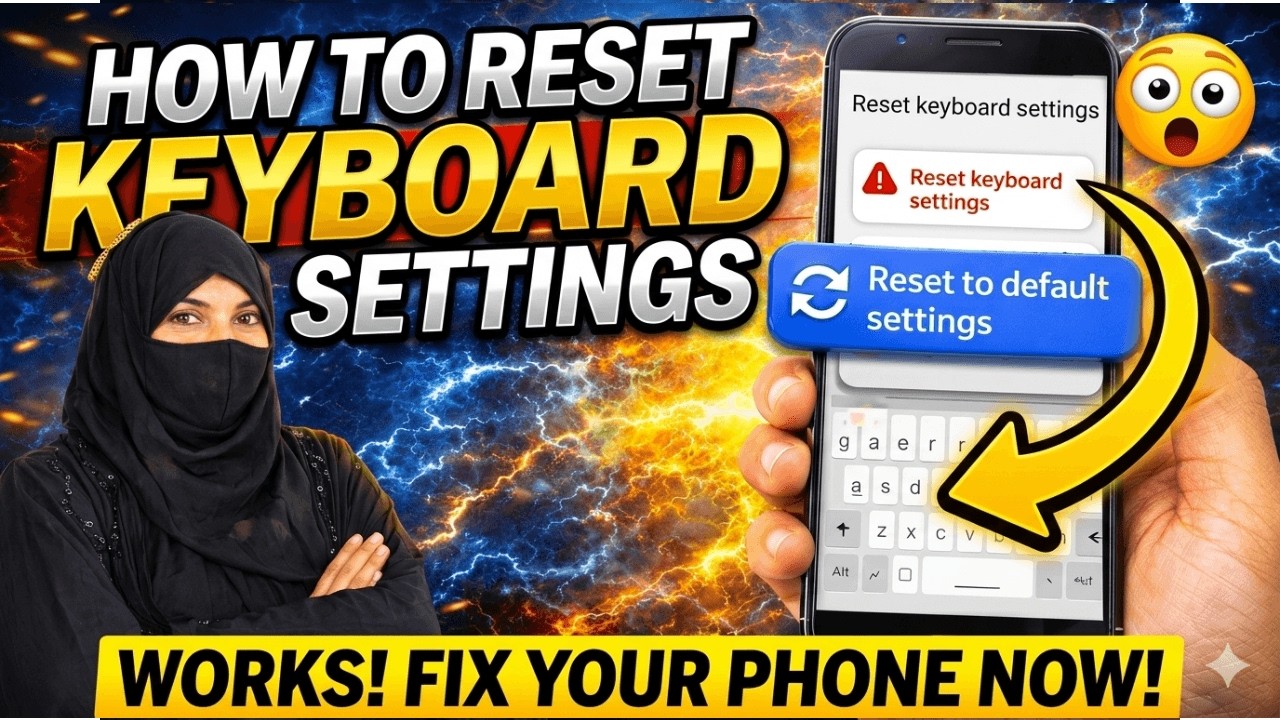 How to Reset Keyboard Settings on Android Phone | Fix Keyboard Not Working 🔥