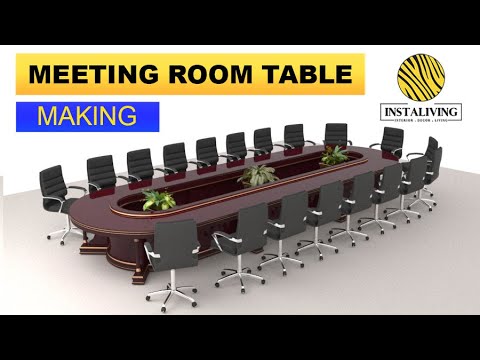 Meeting Room Wooden Table Making | Conference Table Design | Office Furniture |