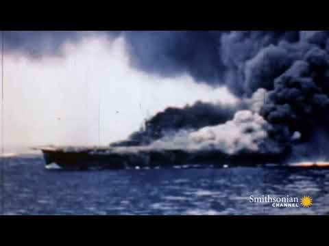 Kamikaze attacks on US Navy Fleet [HD color]